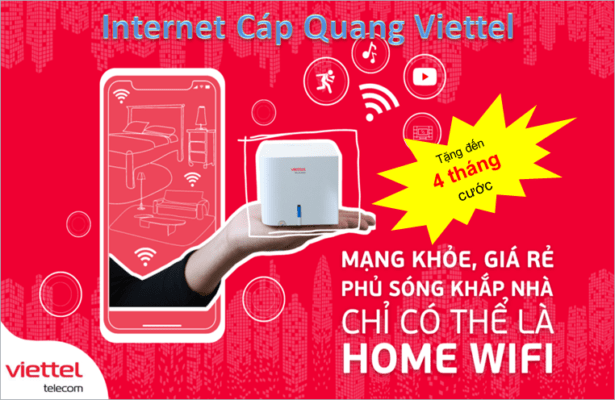 Lắp mạng Viettel- đường truyền internet cáp quang siêu tốc và trang bị modem wifi 5GHz