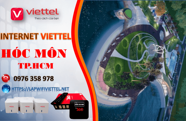 Lắp wifi Viettel Hóc Môn giá rẻ chỉ từ 180.000đ/tháng, trang bị modem wifi 6, lắp nhanh trong ngày.