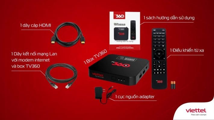 Gói combo Meshvt1 - TVBox- được trang bị đầu Thu Kỹ Thuật Số (android Box) TV360 của Viettel
