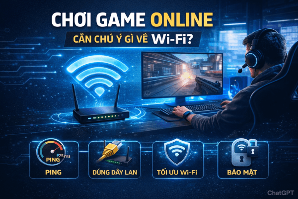 Những lưu ý khi chơi game online - tối ưu wifi, giảm độ trễ