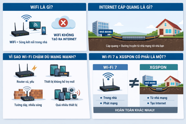 WiFi là gì? Vì sao dùng gói internet tốc độ cao nhưng mạng wifi vẫn yếu, lag?